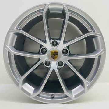 Porsche Boxster Spyder/Cayman GT4 (718) 20 zilver met banden, Ophalen, Banden en Velgen
