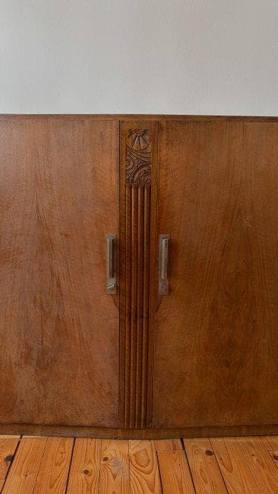 Kast - Hout - Art-Deco halfschrank, Antiquités & Art, Art | Objets design