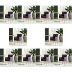 Set van 10 Leren eetkamerstoelen Desire - Toledo Merlin, Ophalen of Verzenden