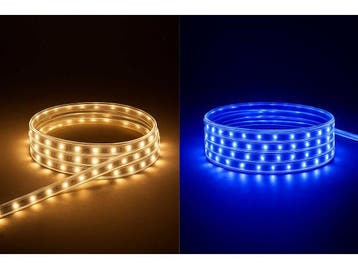 Veiling - 5 x LED Strip – 25 Meter – 10W/m – Blauw & W