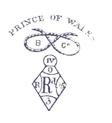 Prince of Wales - Bates & Co Staffordshire - Assiette murale