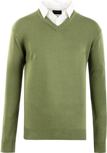 2dekans | Milanoro - Herenpullover met overhemdkraag -, Ophalen of Verzenden