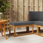 vidaXL Buitenstoel Bank Massief Acacia Hout Naturel, Verzenden