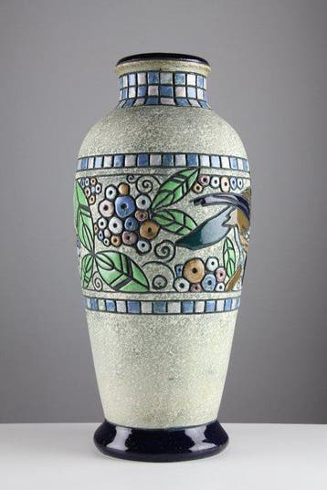 Amphora - Campina - Vase balustre - Grès - Décoration avec