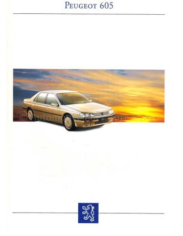 1993 PEUGEOT 605 BROCHURE NEDERLANDS, Nieuw