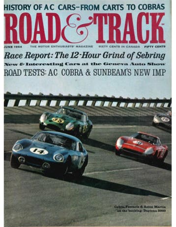 1964 ROAD AND TRACK MAGAZINE JUNI ENGELS, Nieuw