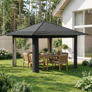 vidaXL Tuinpaviljoen zonder Zijwand 3,3 x 3,3 m, Verzenden