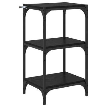 Boekenkast Zwart - 33% korting, retour deal!, Met plank(en), Minder dan 50 cm, Verzenden, Zo goed als nieuw