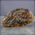 Ambre rouge naturel — pierre brute – Transparence ardente et