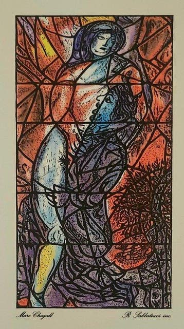 Marc Chagall (1887-1985) - JACOB ET L’ANGE § LE SONGE DE, Antiek en Kunst