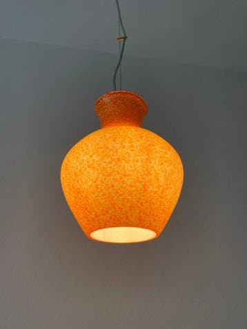 La Murrina - Lustre - gouttes dorange - Verre de Murano, Antiek en Kunst