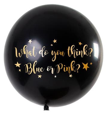 Gender Reveal Ballon Jongen Metallic Jongen 90cm, Verzenden