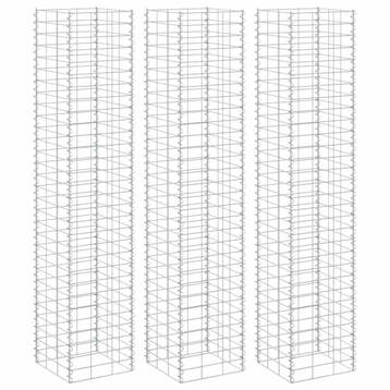 vidaXL Schanskorf plantenbakken 3 st verhoogd 30x30x150 cm, Verzenden