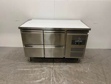 RVS Ecofrost Koelwerkbank 4 Laden 136 cm 230V Horeca, Ophalen of Verzenden, Nieuw in verpakking