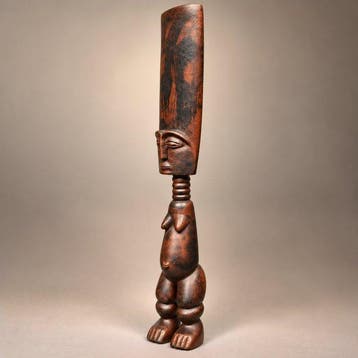 Grande poupée de fertilité (51cm) - Fanti, Fante - Ghana, Antiek en Kunst
