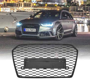 CALANDRE AUDI A6 4G 14-18 LOOK RS6 NOIR BRILLANT, Verzenden