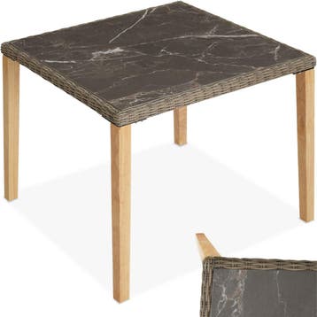 Wicker tafel Tarent 93,5x93,5x75cm - natuur, Verzenden, Nieuw