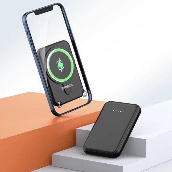 10.000mAh Mini Magnetische Qi Powerbank voor Mobiele, Télécoms, Batteries externes, Envoi