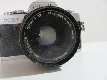 Minolta XG1 / Rokkor 1.7 / 50 mm Appareil photo reflex, Audio, Tv en Foto, Nieuw