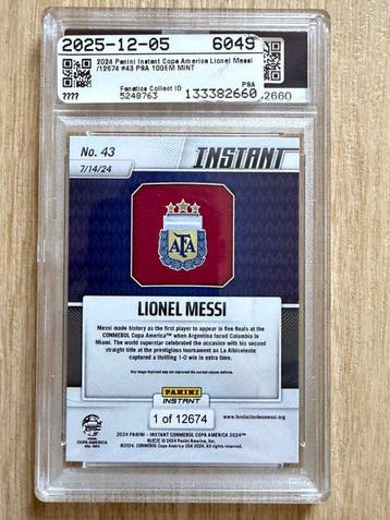 Panini Lionel Messi - PSA 10 - 1 Graded card, Verzamelen, Nieuw