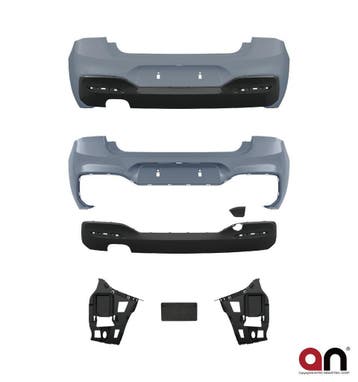 M-Pakket Achterbumper BMW F20 LCI F21 LCI met Diffuser B7615