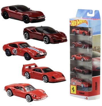 Hot Wheels 1:64 - Voiture de sport miniature (6) - Set Hot