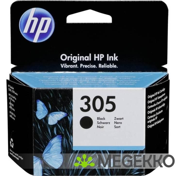 HP 305 Originele Zwarte Inktcartridge, Computers en Software, Printerbenodigdheden, Nieuw, Verzenden