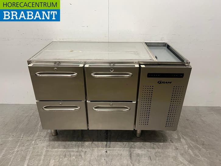 Acier inoxydable Réfrigérateur Gram 129 cm 4 tiroirs 230V, Zakelijke goederen, Horeca | Keukenapparatuur, Verzenden