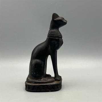 Replica van het oude Egyptische Godin Bastet-standbeeld –, Antiek en Kunst