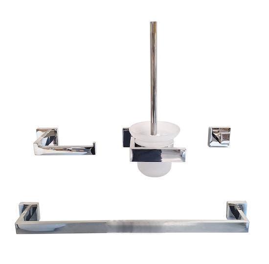 SALE - Koplar - Chroom - Accessoire set -, Doe-het-zelf en Bouw, Sanitair, Nieuw, Ophalen of Verzenden