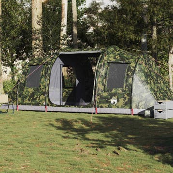 vidaXL Tunneltent 4-persoons waterdicht camouflage, Verzenden