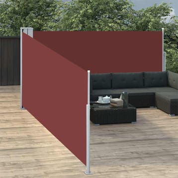 vidaXL Windscherm uittrekbaar 100x1000 cm bruin, Verzenden