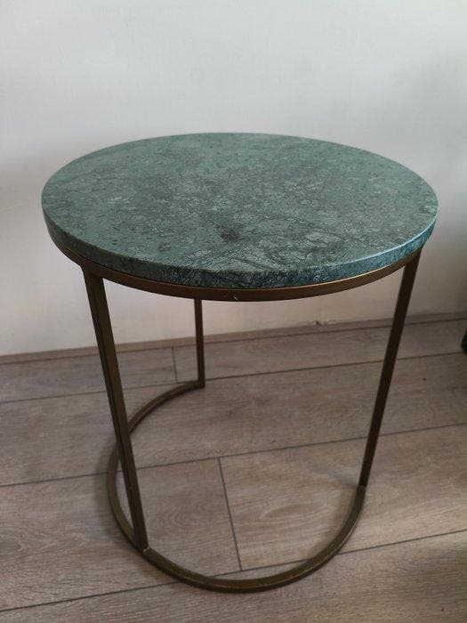 Groen Marmer Gouden - Table dappoint - Métal, Marbre, Maison & Meubles, Maison & Meubles | Autre
