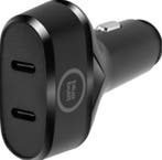 BlueBuilt 20W auto oplader met 2 usb C poorten., Verzenden, Zo goed als nieuw