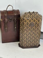 Opbergdozen - Kist (2) - Hout / Snake Print , leder /