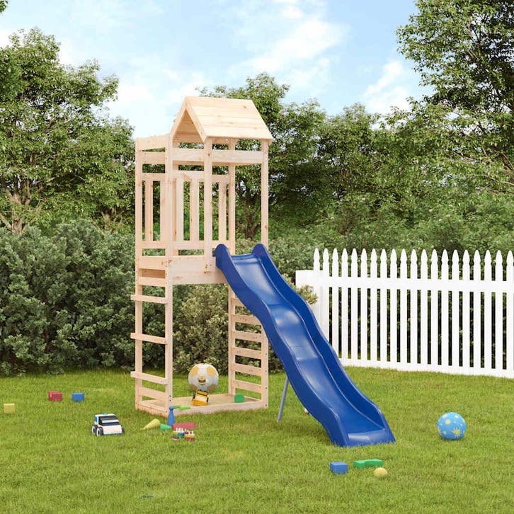 vidaXL Speelhuis massief grenenhout, Kinderen en Baby's, Speelgoed | Buiten | Speeltoestellen, Nieuw, Verzenden