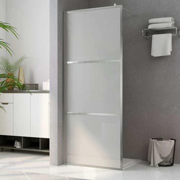 vidaXL Inloopdouchewand mat 140x195 cm ESG-glas, Verzenden, Nieuw