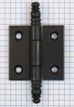 Deurscharnier 50 x 50 mm, ijzer mat zwart gelakt, Nieuw