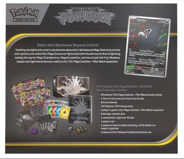 Pokémon Elite trainer box - Pitch BLACK, Hobby en Vrije tijd, Verzamelkaartspellen | Pokémon