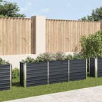 vidaXL Plantenbak verhoogd 240x40x77 cm gegalvaniseerd staal, Verzenden