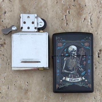 Zippo - Genuine Zippo 81572 Death Tarot Card Design Lighter