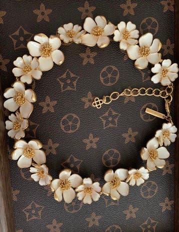 Oscar De La Renta - Métal - Collier, Antiquités & Art