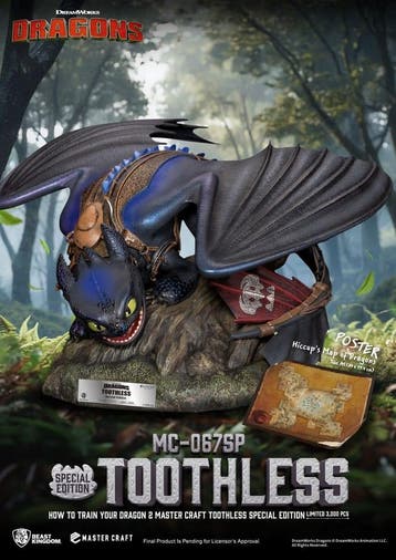 How To Train Your Dragon 2 Master Craft Statue Toothless 38, Ophalen of Verzenden