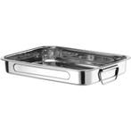 Braadslede | RVS | Beweegbare Zijgrepen | 385x275x60(h)mm, Verzenden, Nieuw in verpakking