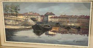 Eugenio Mantegani (1929-2005) - Milano 800 - La Darsena