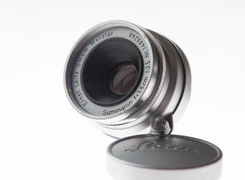 Leitz Summaron f=3,5cm 1:3,5 (1957) + IROOA Groothoeklens