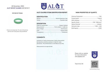 Sans réserve - Certifié ALGT - Bracelet jonc en quartzite