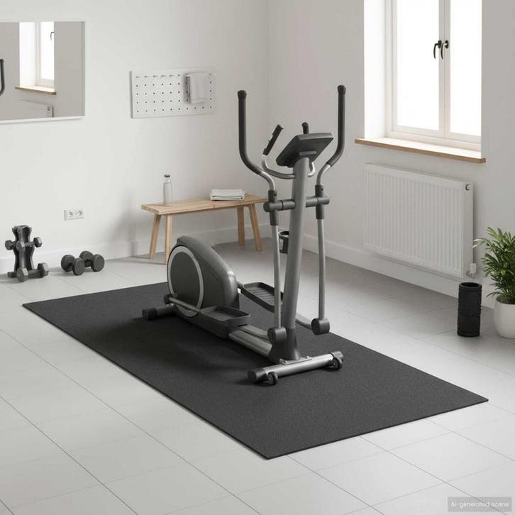 vidaXL Sportbeschermmat Zwart 180 x 75 x 0,6 cm, Sport en Fitness, Fitnessmaterialen, Nieuw, Verzenden