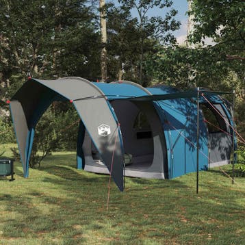 vidaXL Tunneltent 6-persoons Blauw 185T Polyester met PU, Verzenden