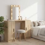 vidaXL Kaptafel met opslag Bruin 102 x 33 x 135 cm Bewerkt, Verzenden, Nieuw